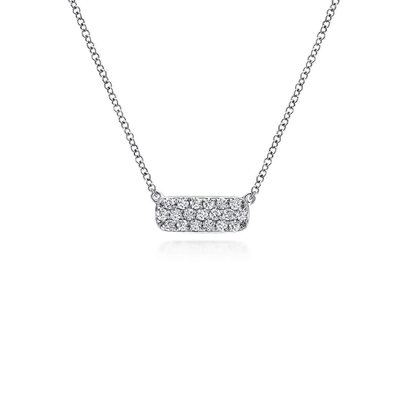 Gabriel & Co. Pave Diamond Bar Necklace-Gabriel & Co. Pave Diamond Bar Necklace - NK4943W45JJ