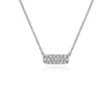 Gabriel & Co. Pave Diamond Bar Necklace-Gabriel & Co. Pave Diamond Bar Necklace - NK4943W45JJ
