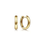 Gabriel & Co. Plain Gold Hoop Huggie Earrings-Gabriel & Co. Plain Gold Hoop Huggie Earrings - EG14008Y4JJJ