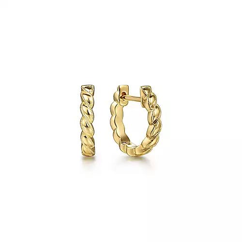 Gabriel & Co. Twisted Rope Huggie Earrings-Gabriel & Co. Twisted Rope Huggie Earrings - EG14454Y4JJJ