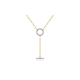 Gabriel & Co. Y-Knot Paperclip Necklace-Gabriel & Co. Y-Knot Paperclip Necklace - NK7130Y45JJ