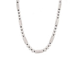 Gold Diamond Cut Beads Necklace-Gold Diamond Cut Beads Necklace -