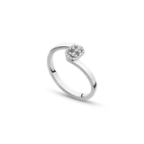 Gucci GG Ring in White Gold with Diamonds-Gucci GG Ring in White Gold with Diamonds -