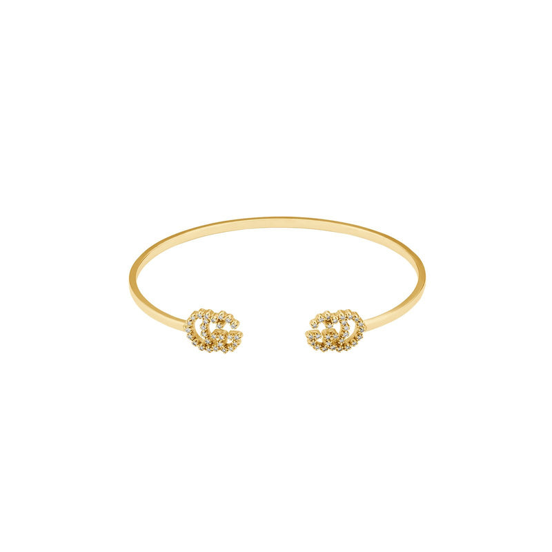 Gucci GG Running Bracelet with Diamonds-Gucci GG Running Bracelet with Diamonds -
