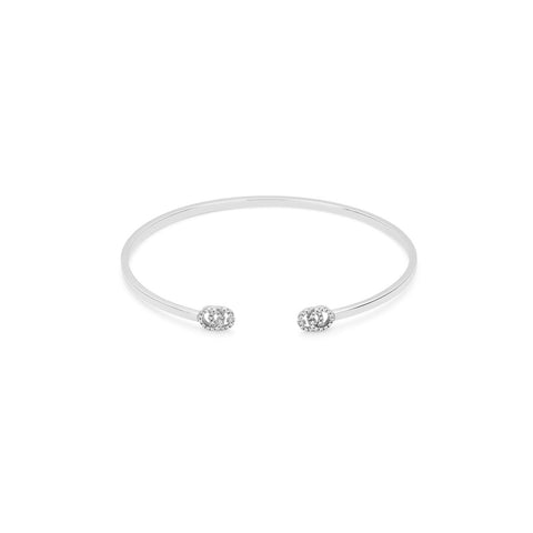 Gucci GG Running Cuff with Diamonds-Gucci GG Running Cuff with Diamonds -