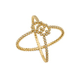 Gucci GG Running Diamond X Ring-Gucci GG Running Diamond X Ring -