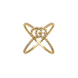 Gucci GG Running Diamond X Ring-Gucci GG Running Diamond X Ring -