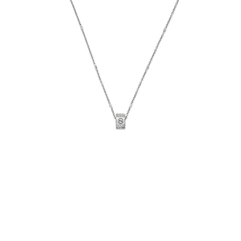 Gucci Icon Necklace in White Gold-Gucci Icon Necklace in White Gold -