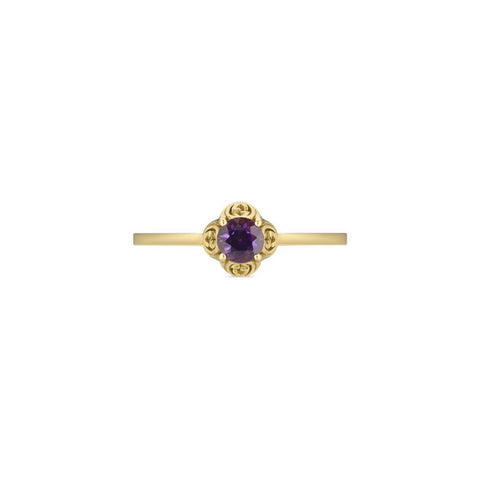 Gucci Interlocking G Amethyst Ring-Gucci Interlocking G Amethyst Ring - YBC662428003012