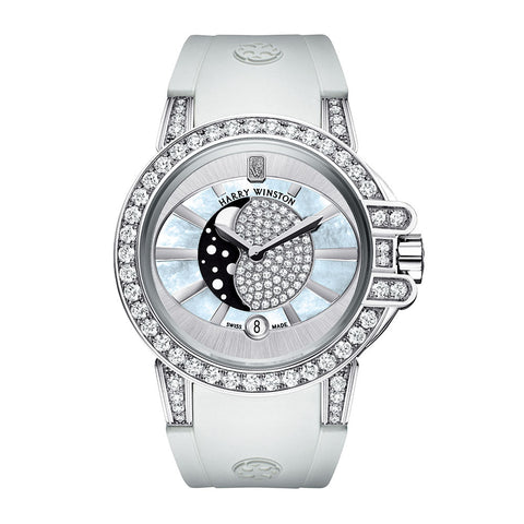 Harry Winston Ocean Moon Phase-Harry Winston Ocean Moon Phase - 400/UQMP36WC.MDO