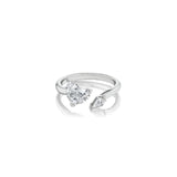Heart Brilliant Cut Diamond Open Ring-Heart Brilliant Cut Diamond Open Ring - 48778