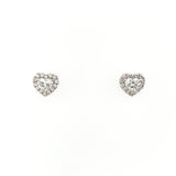 Heart-shaped Diamond Studs-Heart-shaped Diamond Studs - DEUJD00257