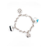 Hearts Dangling Gold Bracelet-Hearts Dangling Gold Bracelet -