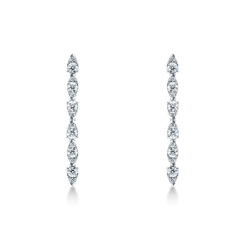 Hearts On Fire Aerial Dewdrop Stiletto Diamond Earrings-Hearts On Fire Aerial Dewdrop Stiletto Diamond Earrings - HFEAERDS01218W
