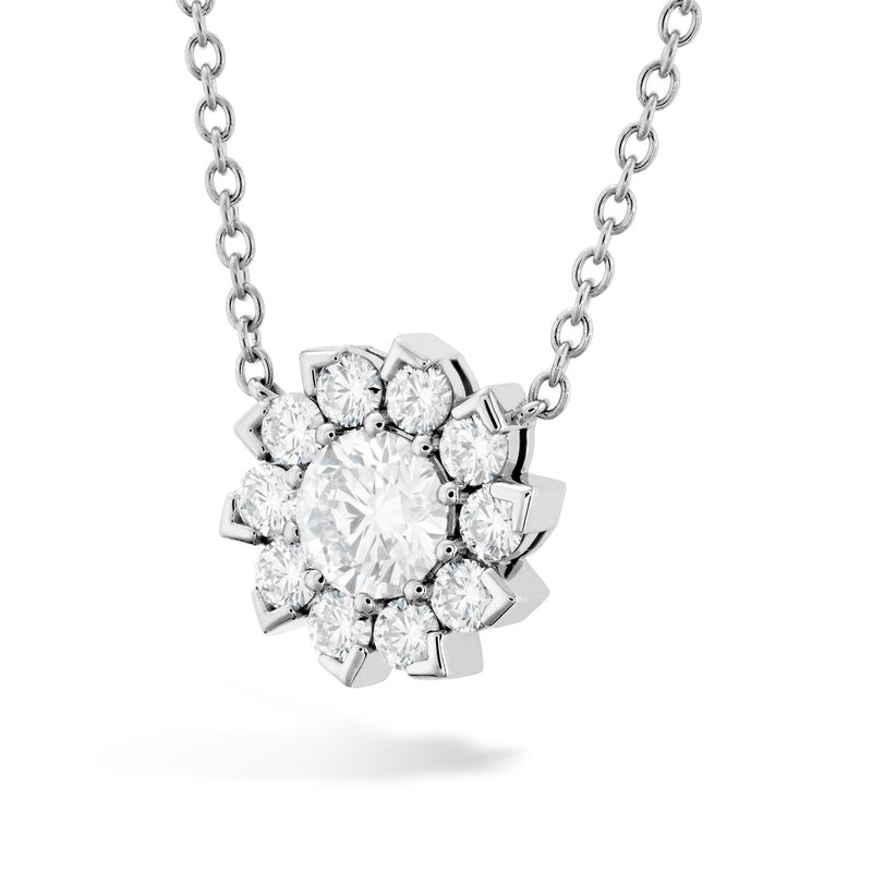 Hearts On Fire Aerial Sol Halo Necklace-Hearts On Fire Aerial Sol Halo Necklace -