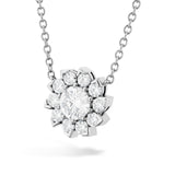 Hearts On Fire Aerial Sol Halo Necklace-Hearts On Fire Aerial Sol Halo Necklace -