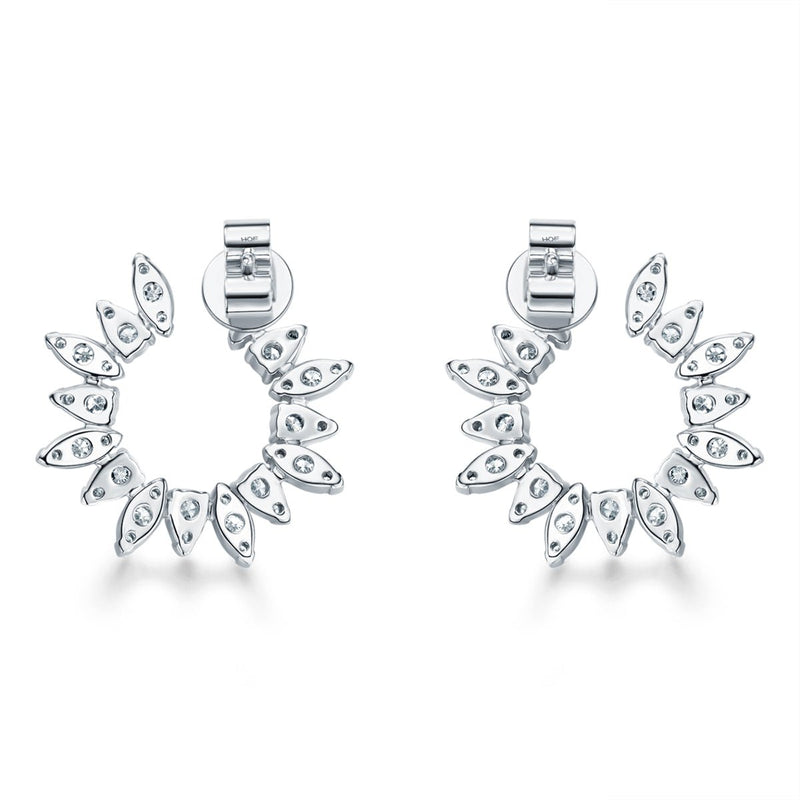 Hearts On Fire Aerial Sunburst Wrap Earrings-Hearts On Fire Aerial Sunburst Wrap Earrings - HFEAERSW01258W