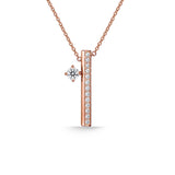 Hearts On Fire Barre Vertical Bar Necklace-Hearts On Fire Barre Vertical Bar Necklace - UU2841-R