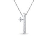 Hearts On Fire Barre Vertical Bar Necklace-Hearts On Fire Barre Vertical Bar Necklace - UU2841-W