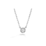 Hearts On Fire Liliana Milgrain Single Diamond Necklace-Hearts On Fire Liliana Milgrain Single Diamond Necklace -