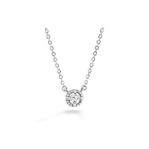 Hearts On Fire Liliana Milgrain Single Diamond Necklace-Hearts On Fire Liliana Milgrain Single Diamond Necklace -