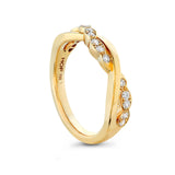 Hearts On Fire Lorelei Floral Twist Band-Hearts On Fire Lorelei Floral Twist Band -