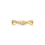 Hearts On Fire Lorelei Floral Twist Band-Hearts On Fire Lorelei Floral Twist Band -