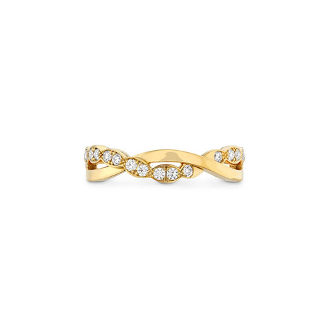 Hearts On Fire Lorelei Floral Twist Band-Hearts On Fire Lorelei Floral Twist Band -