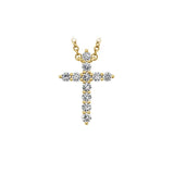 Hearts On Fire Signature Cross Pendant-Hearts On Fire Signature Cross Pendant - HFPSIGCR00118Y
