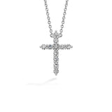 Hearts On Fire Signature Cross Pendant-Hearts On Fire Signature Cross Pendant - HFPSIGCR00508W