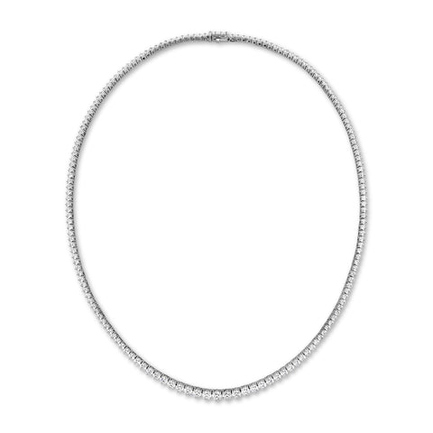 Hearts On Fire Signature Graduated Line Necklace-Hearts On Fire Signature Graduated Line Necklace - HFNDGLN16088W-18