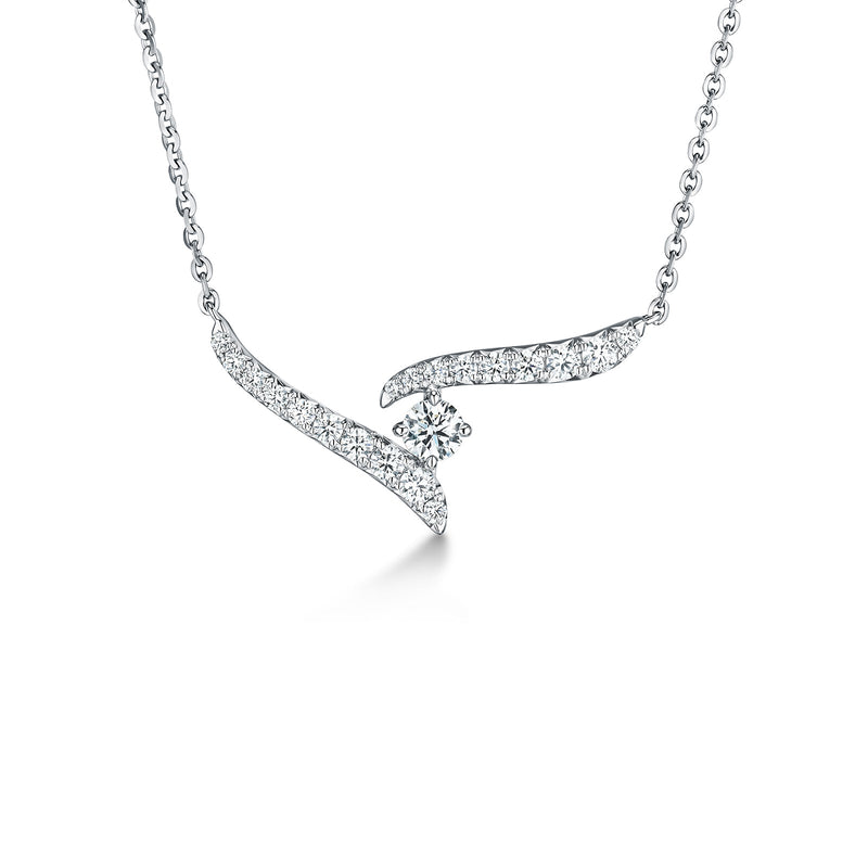 Hearts on Fire Vela Solitaire Crossover Pendant-Hearts on Fire Vela Solitaire Crossover Pendant - UU26468WGHV0851800