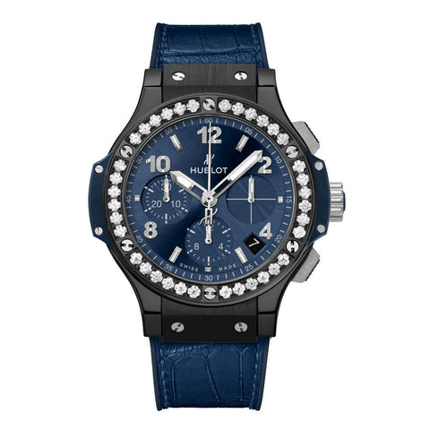 Hublot Big Bang Ceramic Blue Diamonds 41mm-Hublot Big Bang Ceramic Blue Diamonds 41mm -