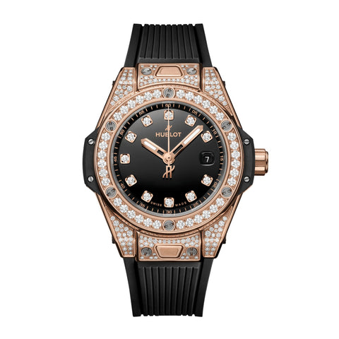 Hublot Big Bang One Click King Gold Pavé 33mm-Hublot Big Bang One Click King Gold Pave - 485.OX.1280.RX.1604