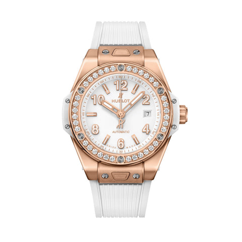 Hublot Big Bang One Click King Gold White Diamonds 33mm-Hublot BIg Bang One Click King Gold White Diamonds -
