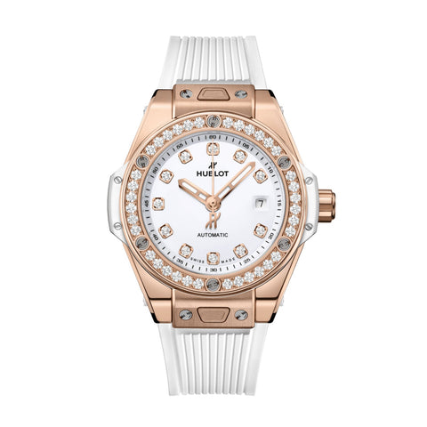 Hublot Big Bang One Click King Gold White Diamonds 33mm-Hublot Big Bang One Click King Gold White Diamonds - 485.OE.2210.RW.1204