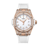 Hublot Big Bang One Click King Gold White Pavé 33mm-Hublot Big Bang One Click King Gold White Pavé - 485.OE.2210.RW.1604