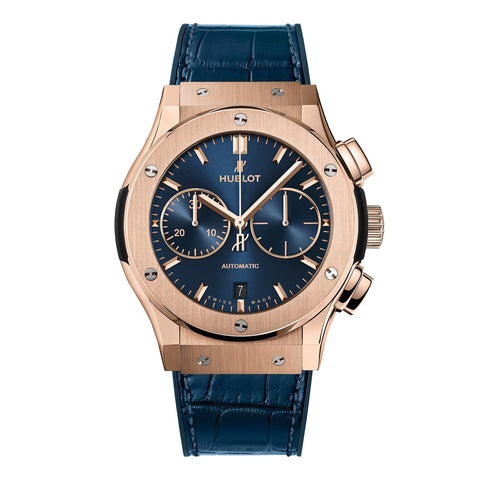 Hublot Classic Fusion Blue Chronograph King Gold 45mm-Hublot Classic Fusion Blue Chronograph King Gold 45mm -