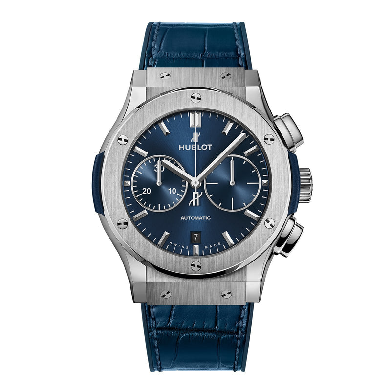 Hublot Classic Fusion Blue Chronograph Titanium 45mm-Hublot Classic Fusion Blue Chronograph Titanium 45mm -