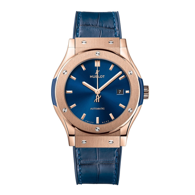 Hublot Classic Fusion King Gold Blue 42mm-Hublot Classic Fusion King Gold Blue 42mm -