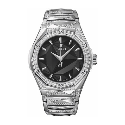 Hublot Classic Fusion Orlinski Bracelet Titanium Alternative Pave 40mm-Hublot Classic Fusion Orlinski Bracelet Titanium Alternative Pave 40mm - 550.NS.1800.NS.3804.ORL22