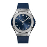 Hublot Classic Fusion Titanium Blue 33mm-Hublot Classic Fusion Titanium Blue 33mm - 581.NX.7170.RX