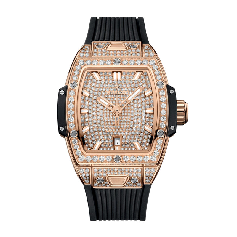 Hublot Spirit of Big Bang King Gold Full Pavé 32mm-Hublot Spirit of Big Bang King Gold Full Pavé - 682.OX.9000.RX.1604
