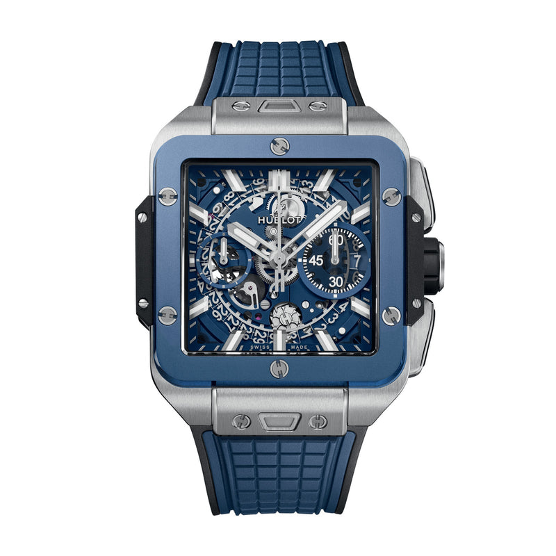 Hublot Square Bang Unico Titanium Blue Ceramic 42mm-Hublot Square Bang Unico Titanium Blue Ceramic 42mm - 821.NL.5170.RX