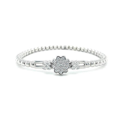 Hulchi Belluni Diamond Flower Bracelet-Hulchi Belluni Diamond Flower Bracelet -