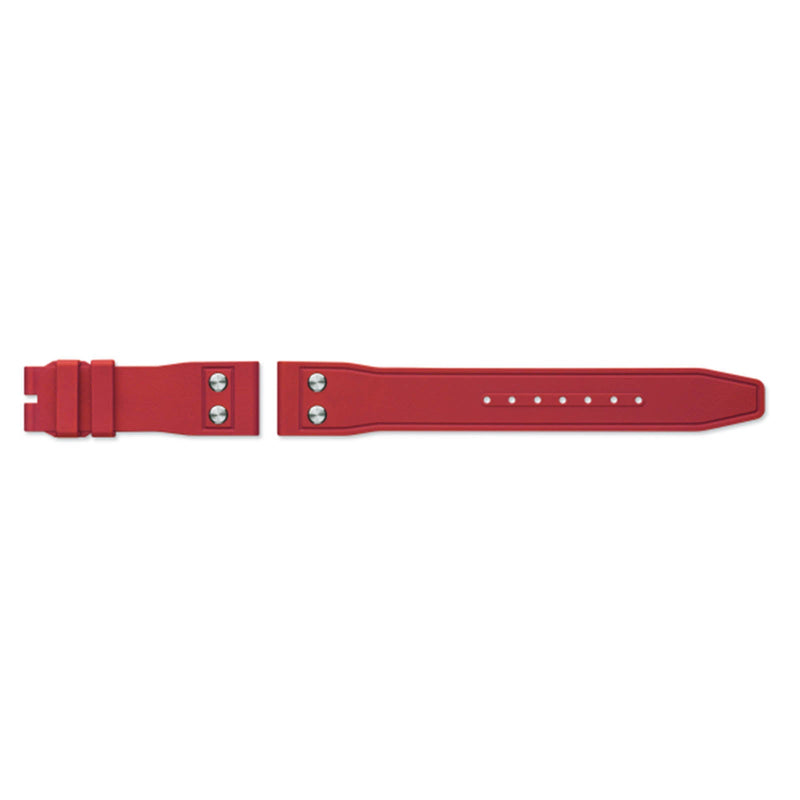 IWC Schaffhausen Rubber Strap Red 21/18 QR-IWC Rubber Strap Red 20/18 QR - IWC Rubber Strap Red 20/18 interchangeable strap for deployant buckle.