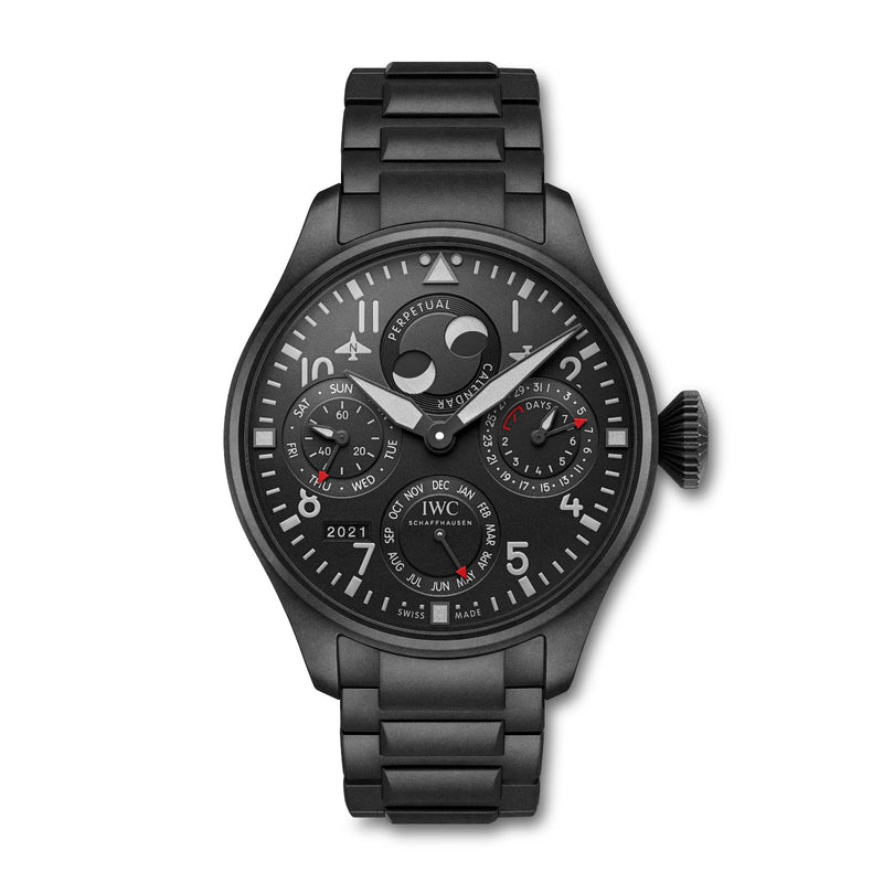 IWC Schaffhausen Big Pilot's Watch Perpetual Calendar Top Gun Ceratanium-IWC Schaffhausen Big Pilot's Watch Perpetual Calendar Top Gun Ceratanium - IW503604