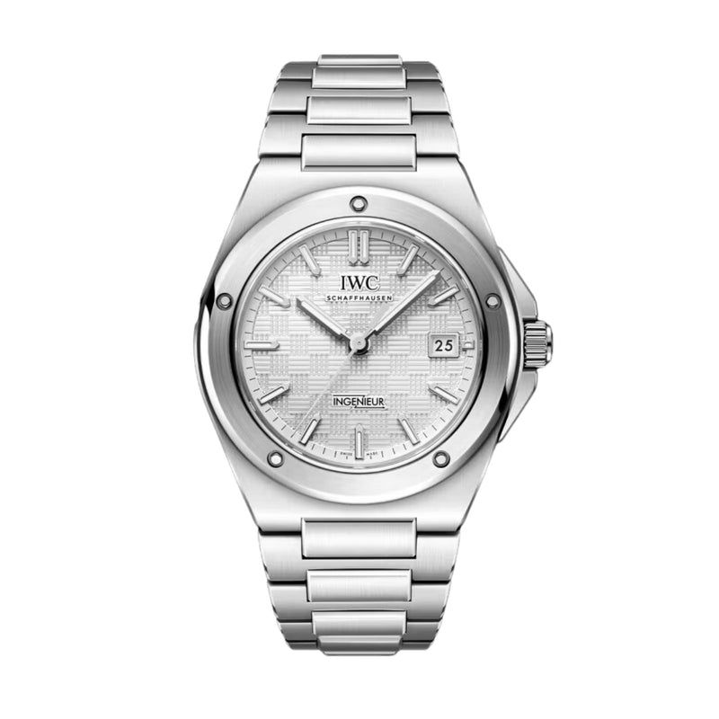 IWC Schaffhausen Ingenieur Automatic 40-IWC Schaffhausen Ingenieur Automatic 40 - IW328902 - IWC Schaffhausen Ingenieur Automatic 40 in stainless steel with silver dial on stainless steel bracelet, featuring a date display and automatic movement with up to 5 days of power reserve.