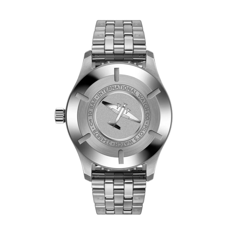 IWC Schaffhausen Pilot's Watch Mark XX-IWC Schaffhausen Pilot's Watch Mark XX - IW328208 - IWC Schaffhausen Pilot's Watch Mark XX in a 40mm stainless steel case with silver dial on stainless steel bracelet, featuring a date display and automatic movement with up to 5 days of power reserve.