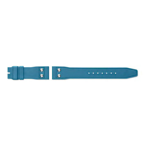 IWC Schaffhausen Rubber Strap Blue with Rivets 21/18 QR-IWC Schaffhausen Rubber Strap Blue with Rivets 21/18 QR - MXE0LPST